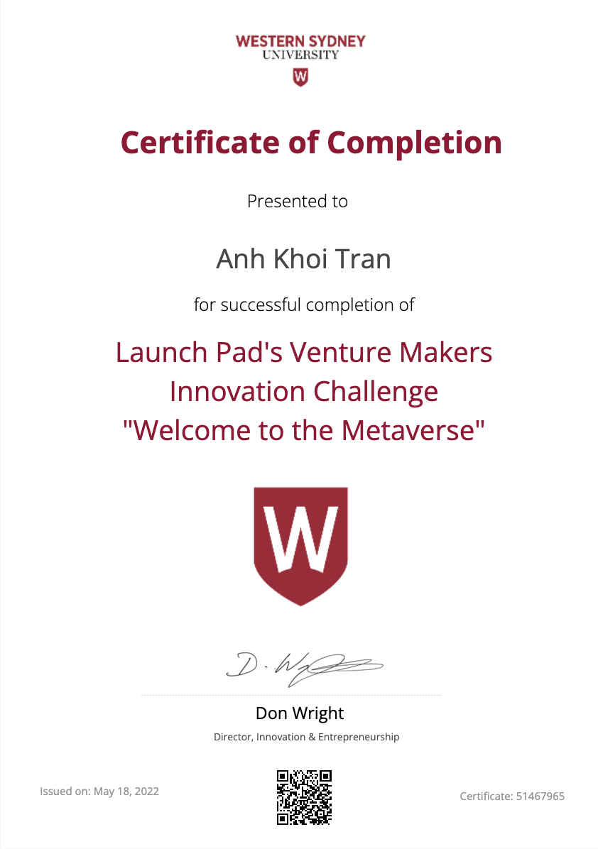 The winning team belonged to Mr. Tran Anh Khoi
